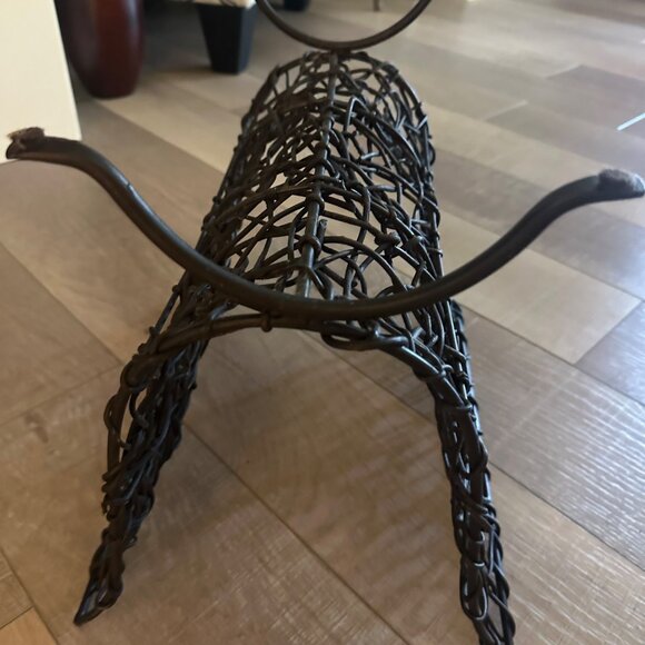 MAGAZINE RACK TOWEL HOLDER BLACK - Picture 9 of 9